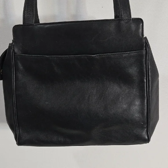 Paloma Picasso Black Shoulder Bag with Gold Logo - Picture 4 of 16